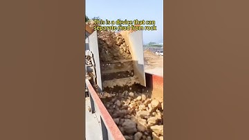 so hot!! #stone #separatormachine with hammerhead #stone #rock #clay #soil #quarrymining  #granite