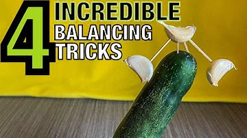 4 INCREDIBLE BALANCING TRICKS | DEFYING GRAVITY | science experiment | JamHomeScience Experiment