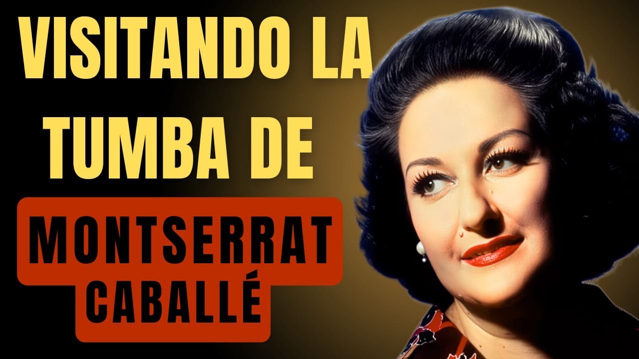 Visitando la tumba de Montserrat Caballé en el cementerio de Sant Andreu