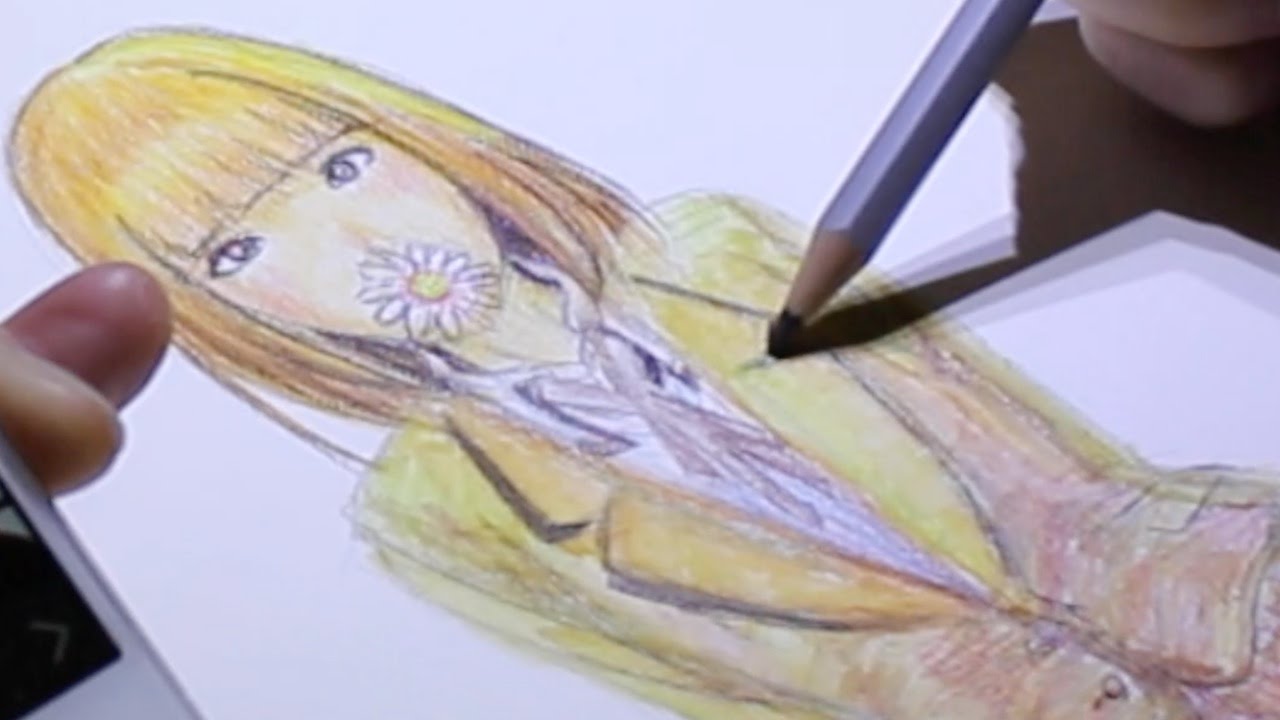 水彩色鉛筆 監獄学園 プリズンスクール 緑川花を描いてみた Drawing Hana Midorikawa From Prison School Youtube