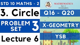Circle | Problem Set 3 Lecture 6 | SSC Class 10 Geometry | Maths Part 2 | Maharashtra Board