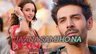 Jaana Samjho Na Lyrics - Bhool Bhulaiyaa 3 | Aditya Rikhari , Tulsi Kumar, DJ Chetas
