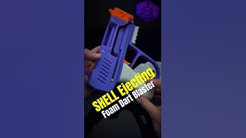 3D printed shell ejecting Foam Dart Blaster toy gun! #nerf #3dprinting