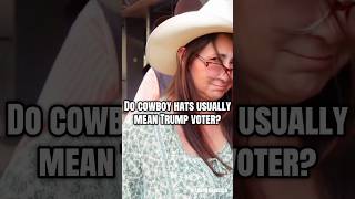 Do cowboy hats usually mean Trump voter?