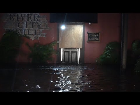 Extreme Storm Surge in Punta Gorda, Florida from Hurricane Milton