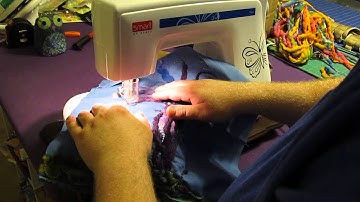 Pete and His new Pfaff felting machine.