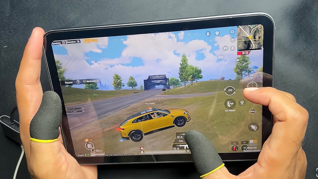 iPad Mini 6 PUBG HANDCAM🔥Smooth + EXTREME ️‍60fps🔥4 Fingers claw ...