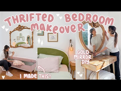 building my DREAM BEDROOM using ONLY thrift finds *from junk to aesthetic treasure*