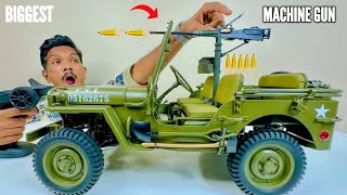 RC Big Modified Military Jeep Unboxing & Testing - Chatpat toy tv