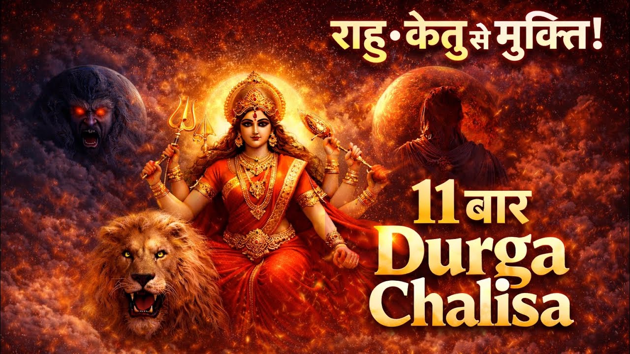 राहु-केतु दोष से मुक्ति | 11 बार दुर्गा चालीसा | बहुत शक्तिशाली उपाय #DurgaChalisa #RahuKetuDosh 