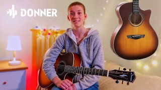 The Donner DAD-412C Guitar (UNBOXING, REVIEW & DEMO)