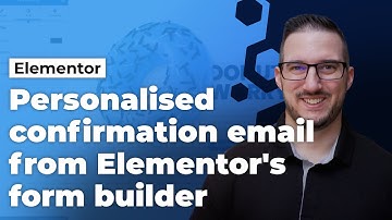 Personalised confirmation email from Elementor