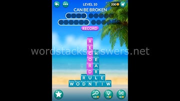 Word Stacks Level 10 Answers