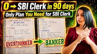 Zero to SBI Clerk in 90 Days 🔥 SBI Clerk 2026 Complete Study Plan for Beginners