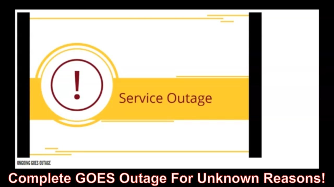 Complete GOES Outage For Unknown Reasons! - YouTube