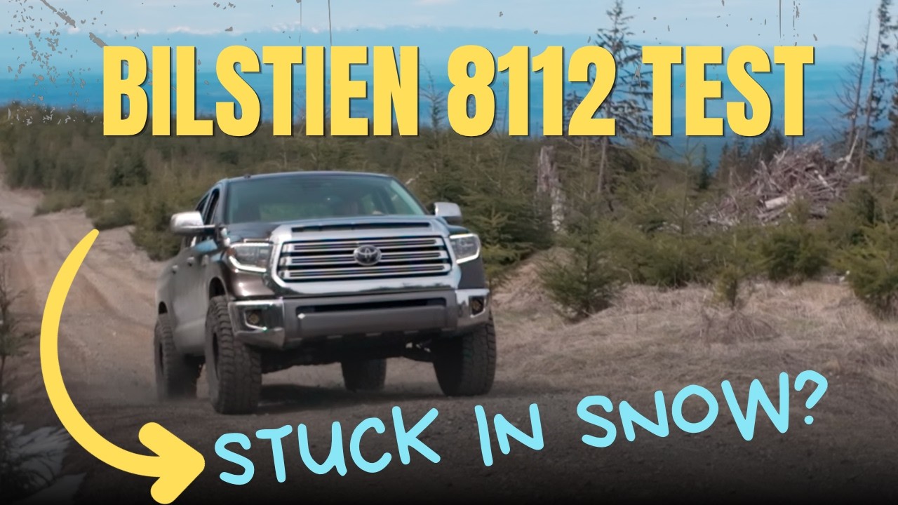 Quick Bilstein 8112 test and stuck in snow! - YouTube