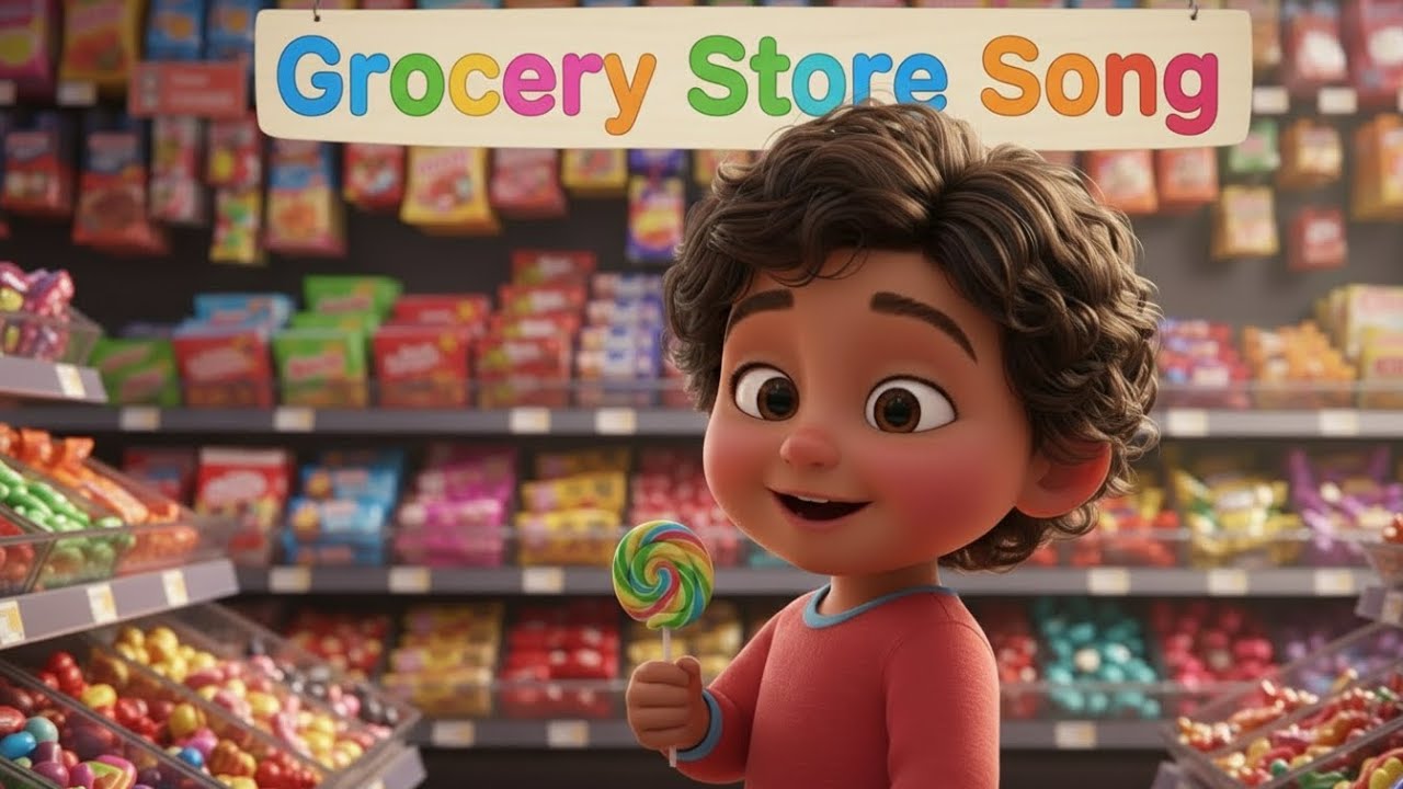 Grocery Store Song with Reeuu! 🛒🎵 | A Super Fun Shopping Adventure for Kids| Nursery Rhymes  Songs