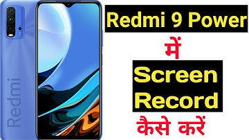 How to record screen in redmi 9 power with audio || Redmi 9 power me screen recording kaise kare ||