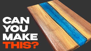 How to Make Epoxy Cutting Board | Step-by-Step Guide | #woodworking #resin