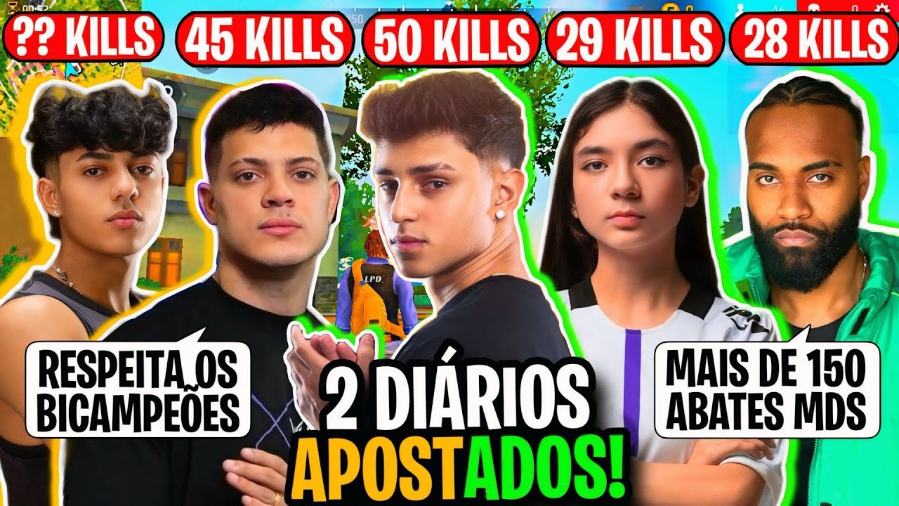 NOBRU FEZ 50 KILLS! ELES F0RAM BII CAMPE0ES DO DIÁRI0 AP0STADO! ft. cerol, guras e deusa!