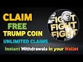 💰 Free TRUMP Coin Faucet 2025! Claim Instantly No Investment | 100% Live Proof 🔥| FaucetPay Withdraw
