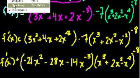 Chain Rule Examples