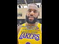 LeBron James Shows Off New LeBron 19 Shoes At Lakers Media Day 👀 🔥#Shorts @brkicks