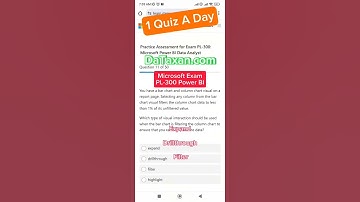 FREE Microsoft Exam Practice test - PL-300 Power BI Data Analyst #powerbi #PL300 #quiz #top #shorts