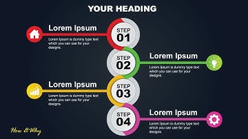 4 Steps Circular Shape Infographics | 4 Steps Infographics | Illustrator Tutorial