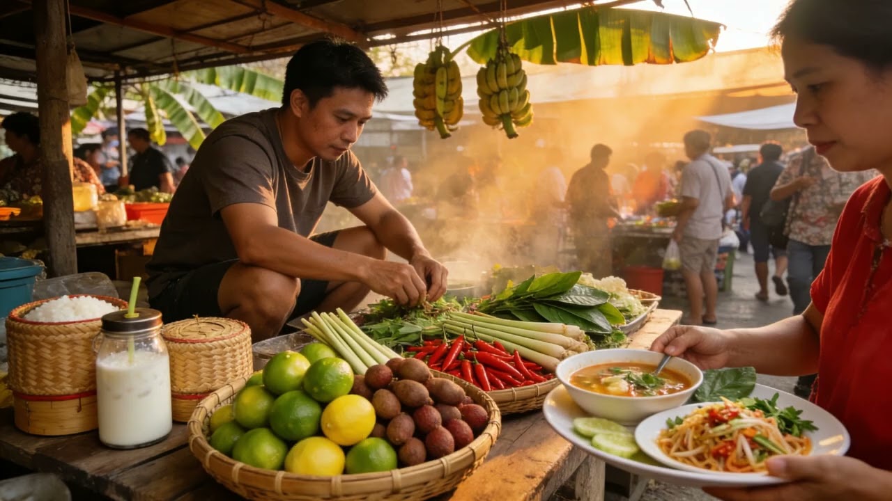 【曼谷美食】当湄南河的晚风吹过餐桌，曼谷美食如何在炭火、香料与人声里长成一座城市的灵魂