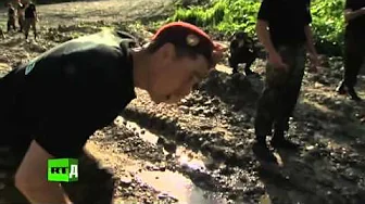 Special Forces. Russia. Examination on reception in krapovy berets.