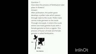 7th std Science notes I Lesson -8 : Reproduction in plants II NCERT II