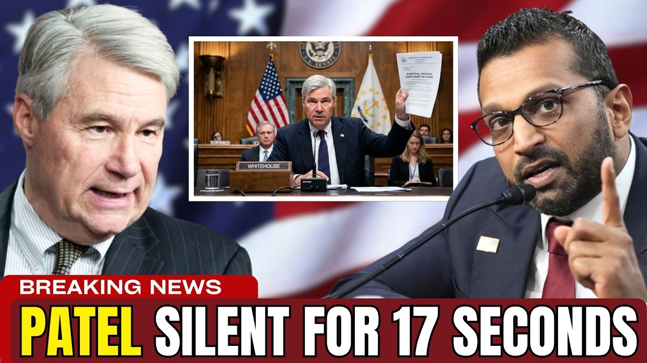 Whitehouse Reads Trump-Epstein Testimony LIVE — Patel Goes Silent For 17 Seconds