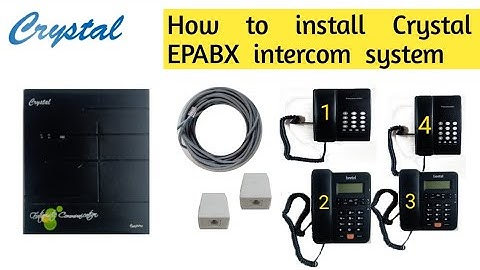 Crystal EPABX intercom installation | intercom connection in hindi | @krivitech