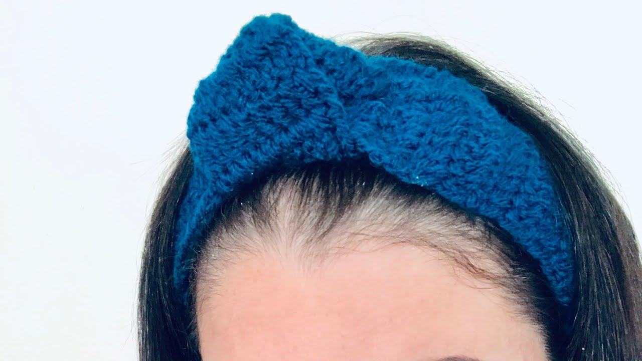 Tiara de nó em crochê