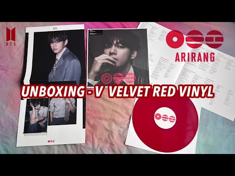 Unboxing: V - Velvet Red Vinyl (#BTS_ARIRANG ALBUM) #v #btsv #bts