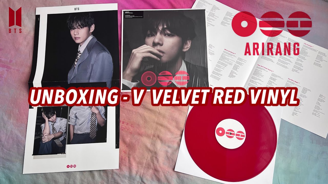 K-POP・アジア BTS ARIRANG V Velvet Red Vinyl BTS The 5th Album 'ARIRANG' (Group Red Vinyl) - Official BTS Music