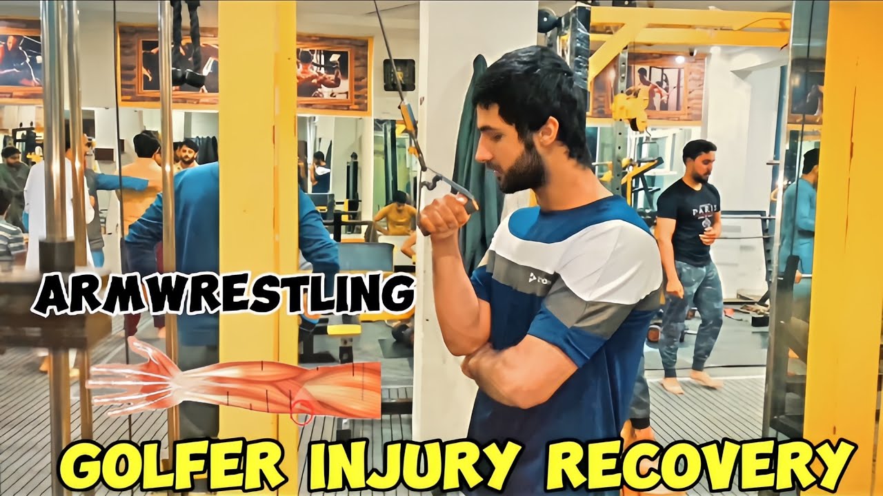 HOW TO RECOVER DAMAGED GOLFER IN ARM WRESTLING🫡
