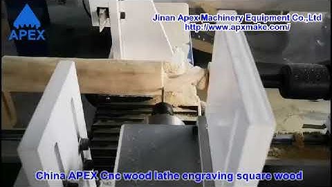 China APEX Cnc wood lathe engraving square wood