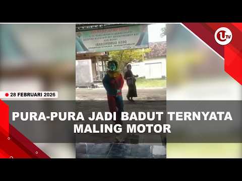 AKSI PENCURIAN SEPEDA MOTOR DENGAN MODUS NYAMAR SEBAGAI BADUT | U-NEWS