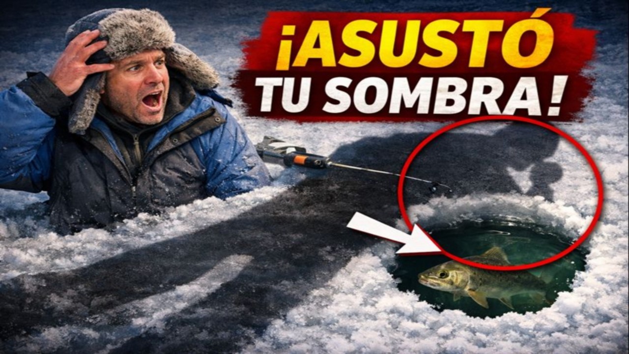 Tu SOMBRA en el hielo te está arruinando la pesca (Y no es como te lo contaron)