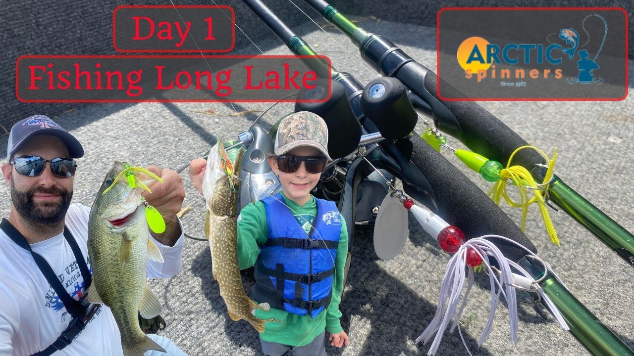 Day 1 Fishing Long Lake Useing Arctic Spinners!! #fish #michigan  #michiganfishing 