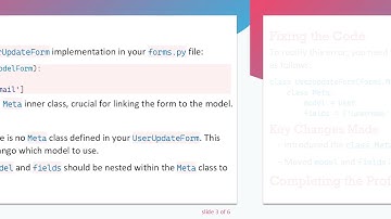How to Fix ValueError in Django: "ModelForm has no model class specified"