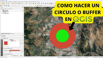 Como hacer un circulo o buffer o un area de influencia en QGIS