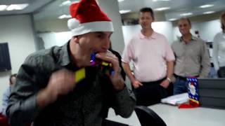 World Record No.4 How many party blowers can you fit in your mouth...And blow!