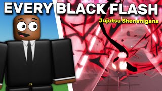Every Black Flash In Jujutsu Shenanigans! | Roblox
