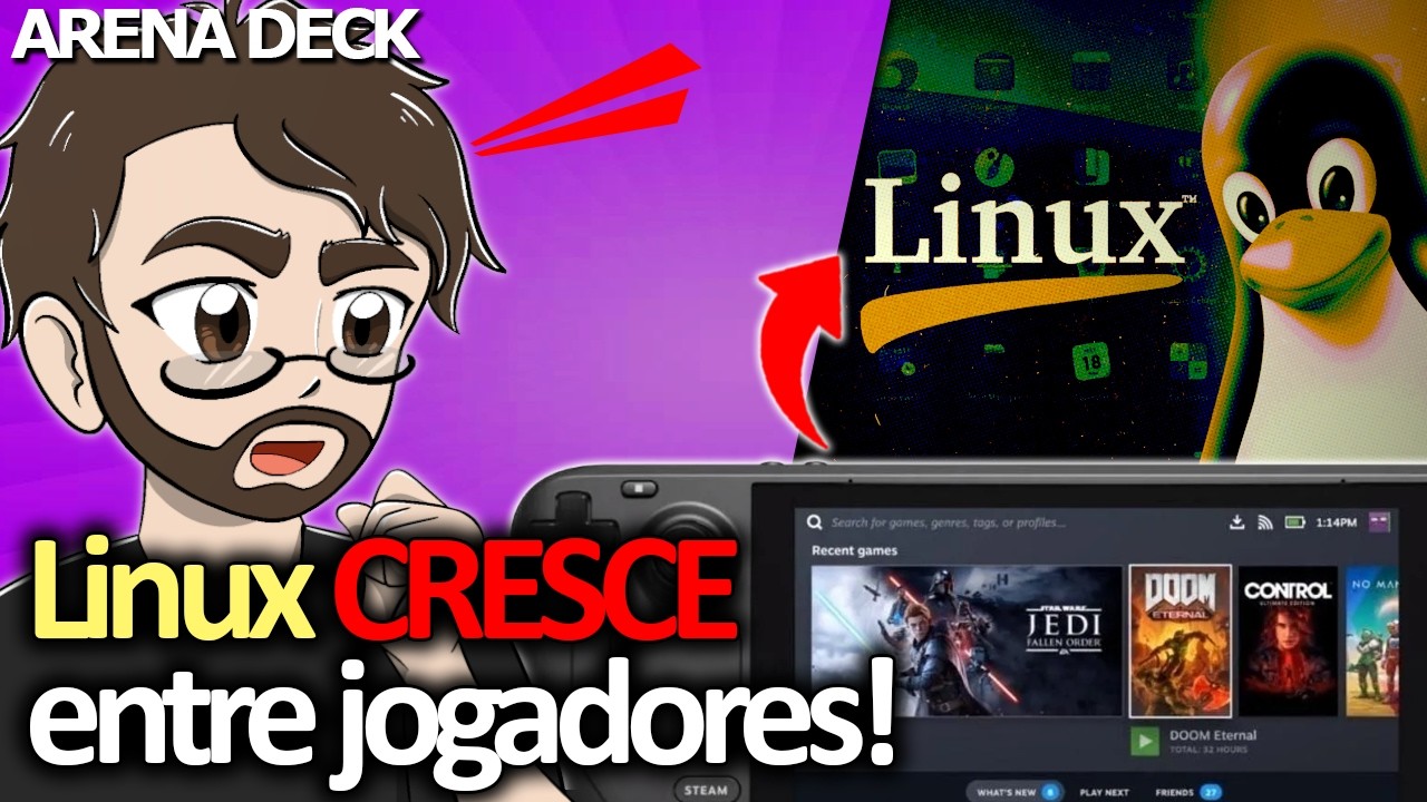 Tchau Windows? LINUX TEM CRESCIMENTO entre os jogadores na Steam ...