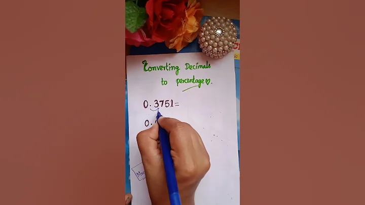 How to convert decimal to percentage #shorts #maths