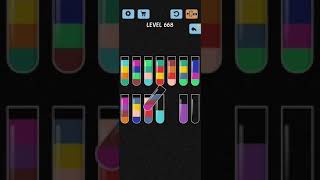 Water Color Sort Level 668 Walkthrough Solution iOS/Android
