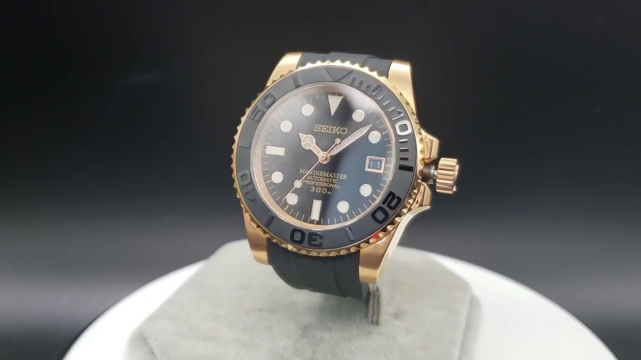 ROLEX ヨットマスター風SEIKO modで116655ベルト着せ替え 